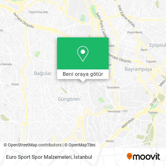 Euro Sport Spor Malzemeleri harita
