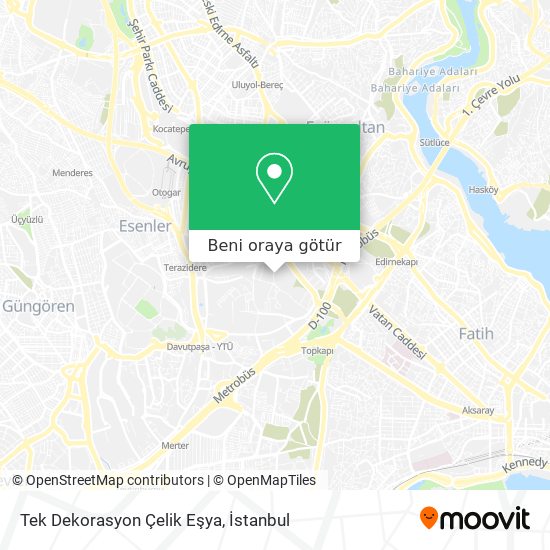 Tek Dekorasyon Çelik Eşya harita