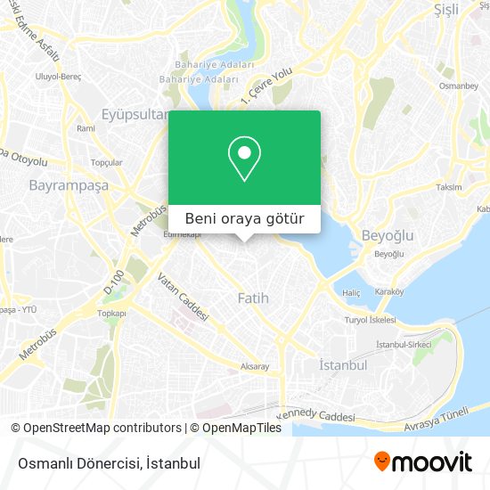 Osmanlı Dönercisi harita