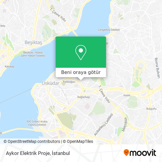 Aykor Elektrik Proje harita