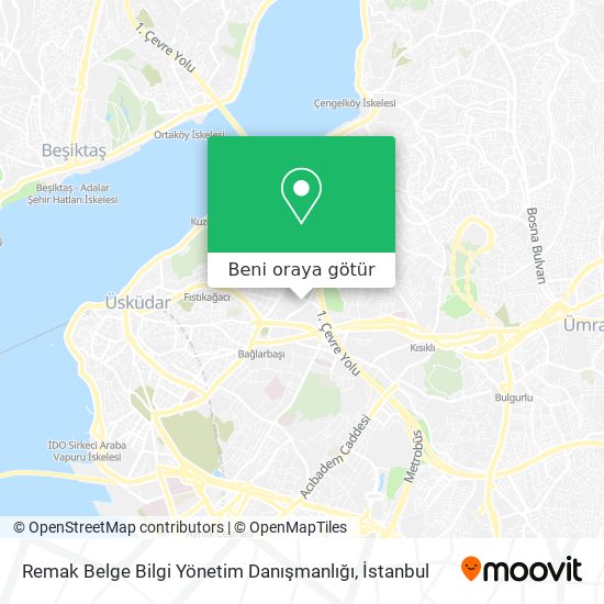 Remak Belge Bilgi Yönetim Danışmanlığı harita