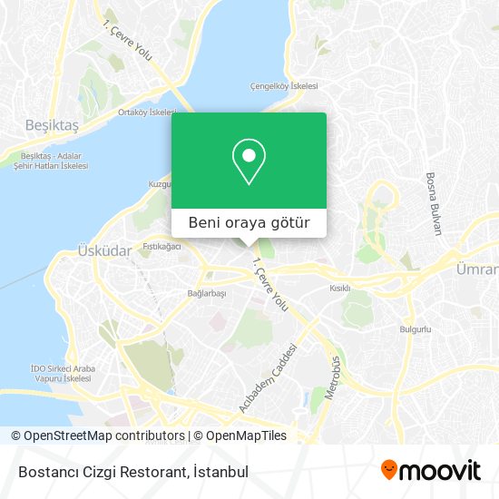 Bostancı Cizgi Restorant harita