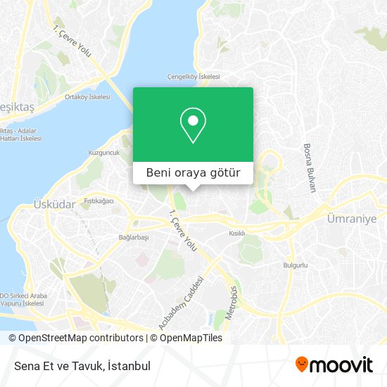 Sena Et ve Tavuk harita