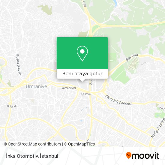 İnka Otomotiv harita