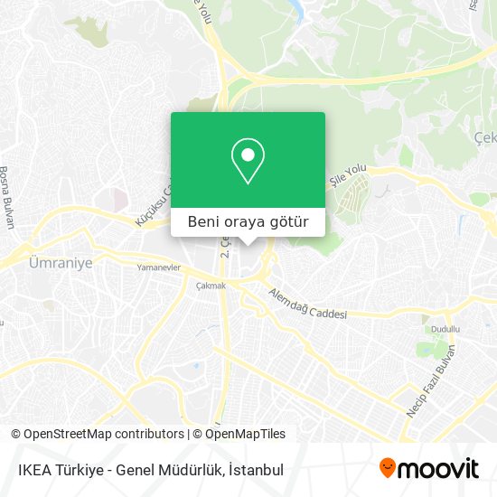 IKEA Türkiye - Genel Müdürlük harita
