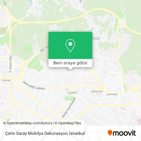 Çetin Saray Mobilya Dekorasyon harita