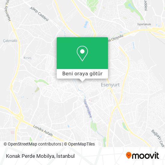 Konak Perde Mobilya harita