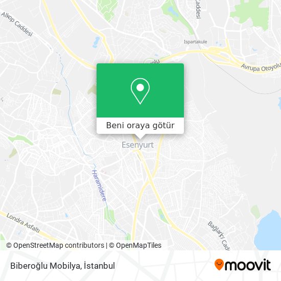 Biberoğlu Mobilya harita