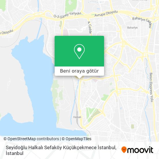 Seyidoğlu Halkalı Sefaköy Küçükçekmece İstanbul harita