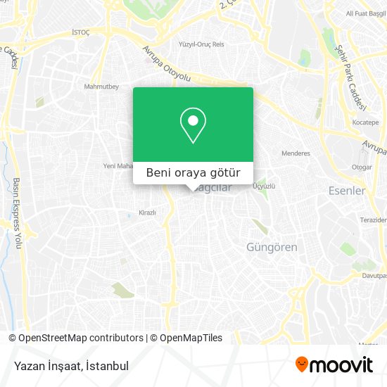 Yazan İnşaat harita