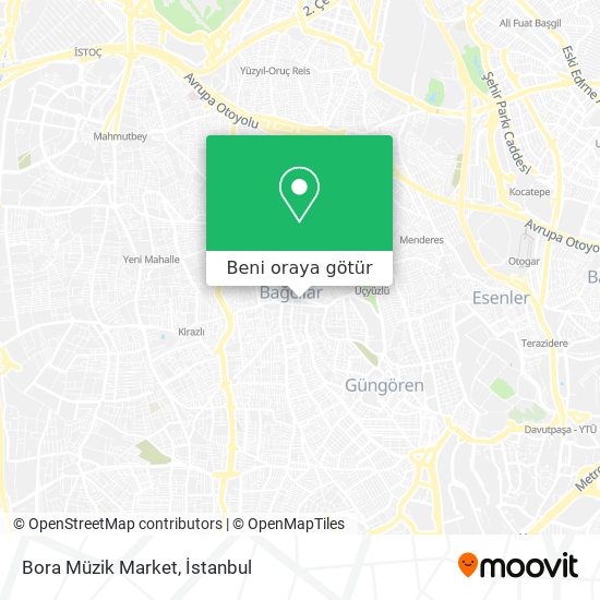 Bora Müzik Market harita