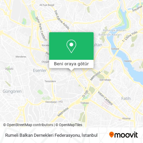 Rumeli Balkan Dernekleri Federasyonu harita