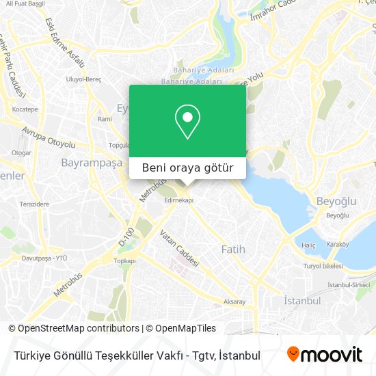 Türkiye Gönüllü Teşekküller Vakfı - Tgtv harita