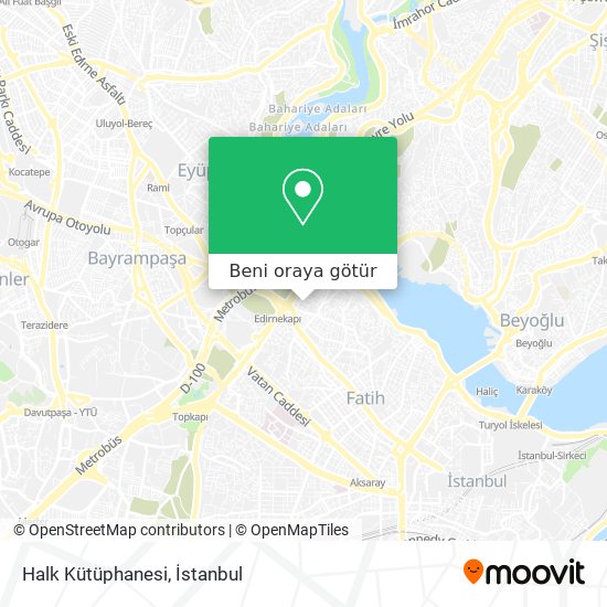 Halk Kütüphanesi harita