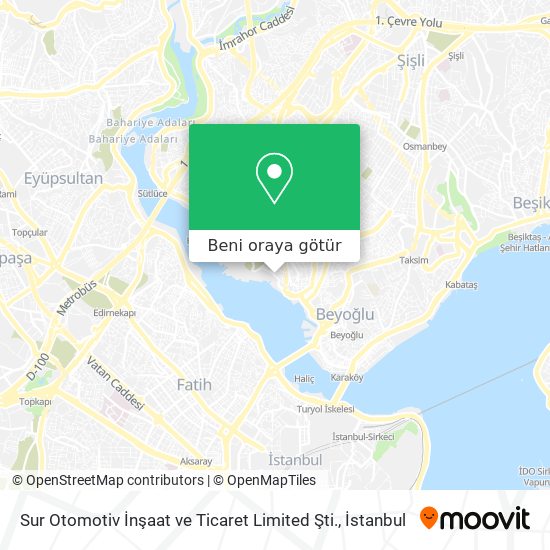 Sur Otomotiv İnşaat ve Ticaret Limited Şti. harita