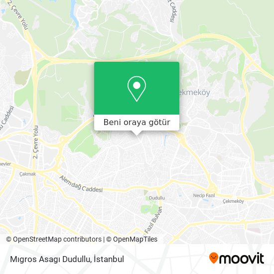 Mıgros Asagı Dudullu harita