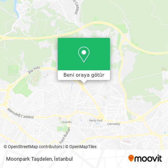 Moonpark Taşdelen harita