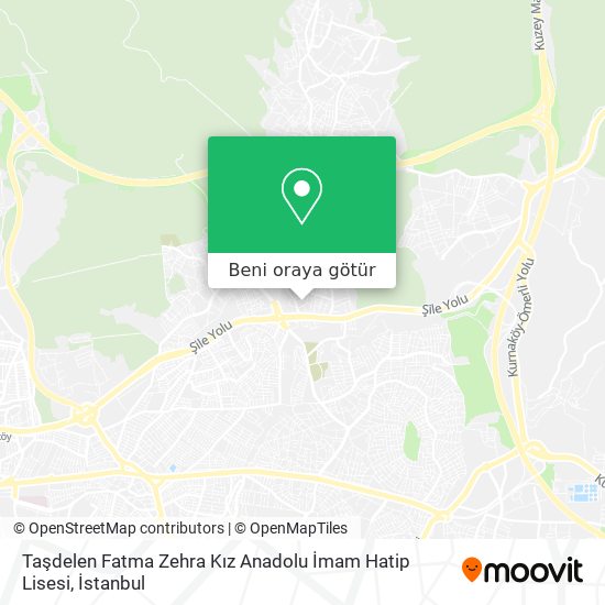 Taşdelen Fatma Zehra Kız Anadolu İmam Hatip Lisesi harita