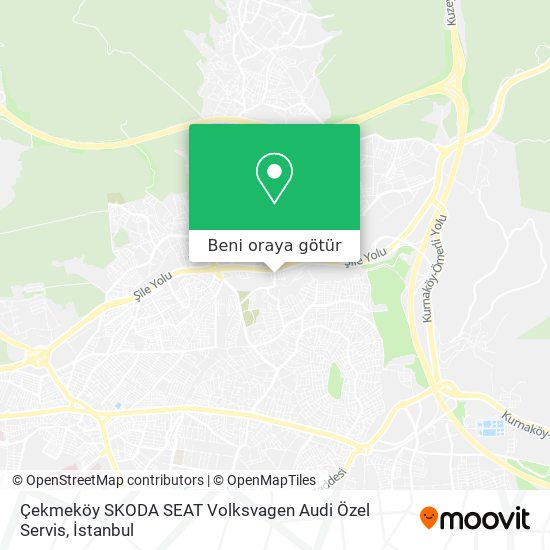 Çekmeköy SKODA SEAT Volksvagen Audi Özel Servis harita