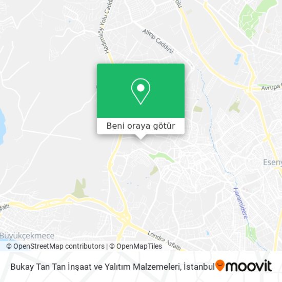 Bukay Tan Tan İnşaat ve Yalıtım Malzemeleri harita