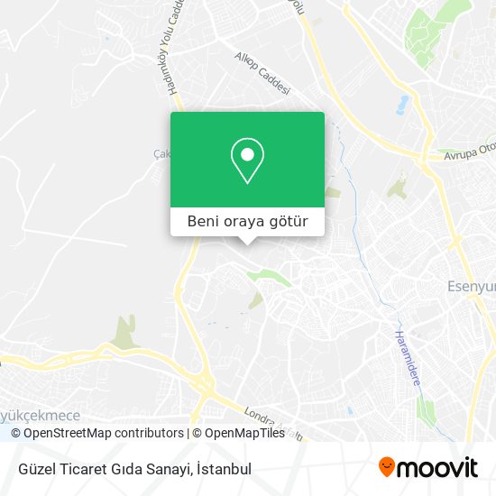 Güzel Ticaret Gıda Sanayi harita