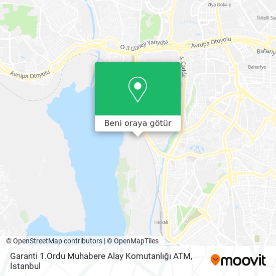 Garanti 1.Ordu Muhabere Alay Komutanlığı ATM harita