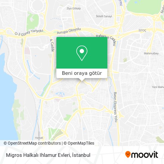 Migros Halkalı Ihlamur Evleri harita