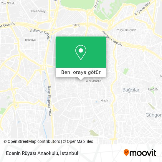 Ecenin Rüyası Anaokulu harita