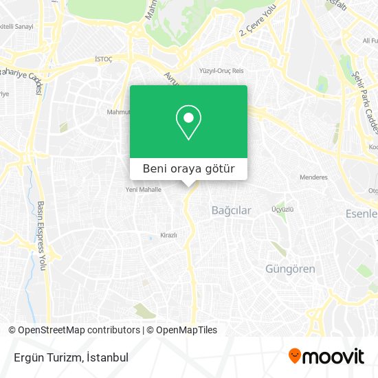 Ergün Turizm harita