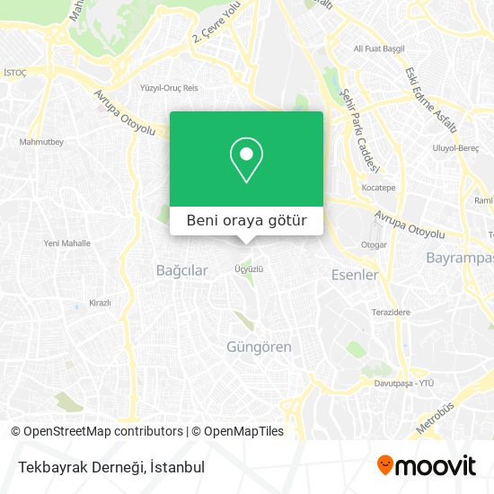 Tekbayrak Derneği harita