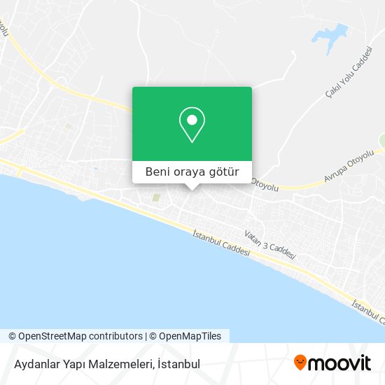 Aydanlar Yapı Malzemeleri harita
