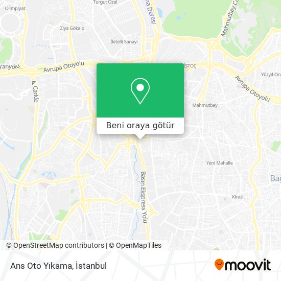 Ans Oto Yıkama harita