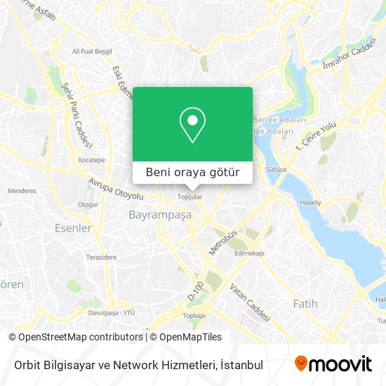 Orbit Bilgisayar ve Network Hizmetleri harita