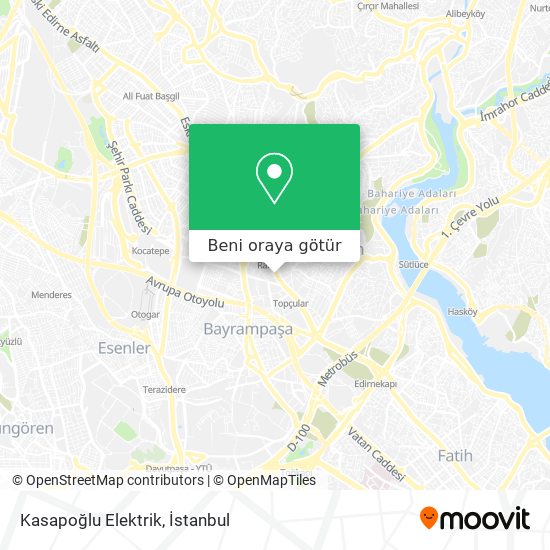 Kasapoğlu Elektrik harita