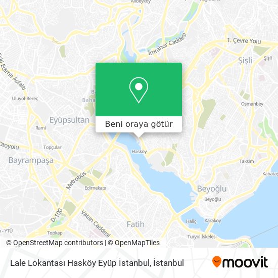 Lale Lokantası Hasköy Eyüp İstanbul harita