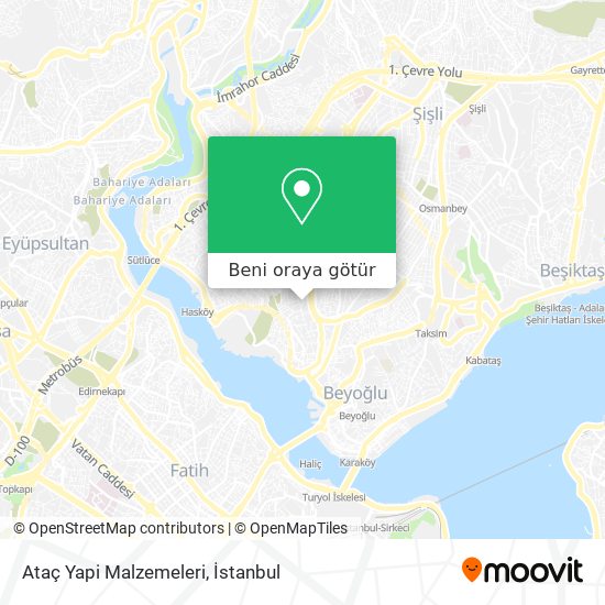 Ataç Yapi Malzemeleri harita