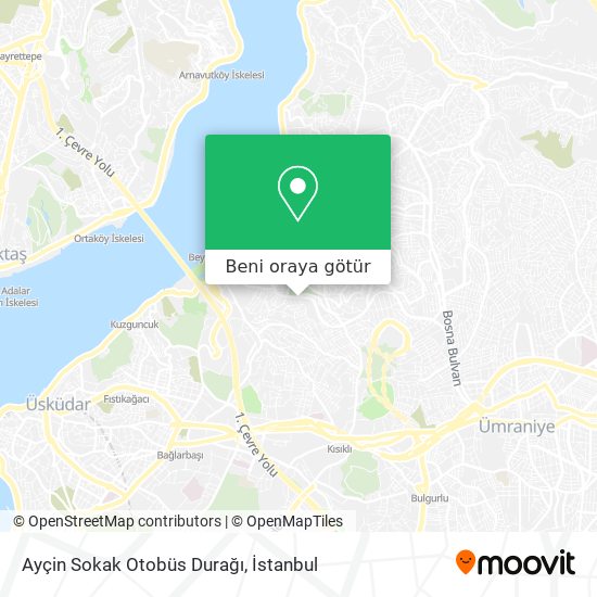 Ayçin Sokak Otobüs Durağı harita