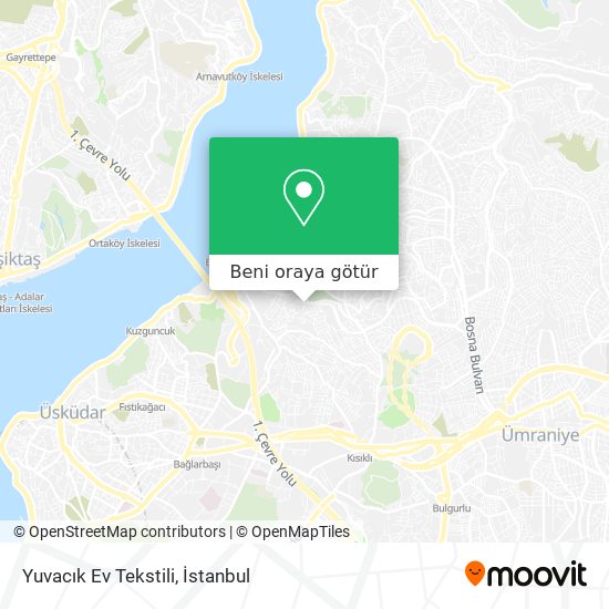 Yuvacık Ev Tekstili harita