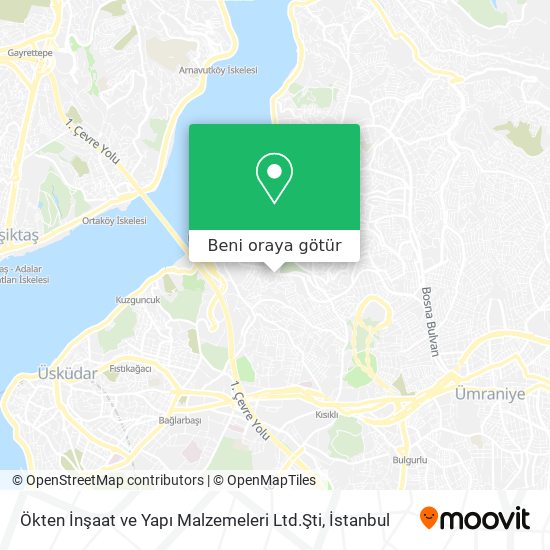 Ökten İnşaat ve Yapı Malzemeleri Ltd.Şti harita