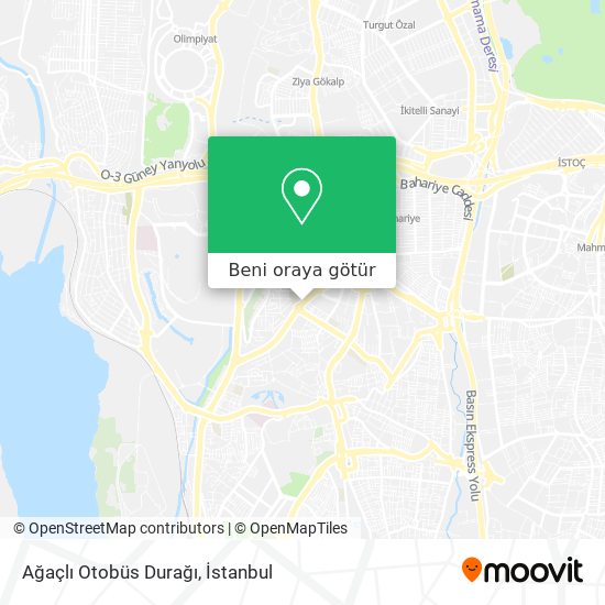 Ağaçlı Otobüs Durağı harita