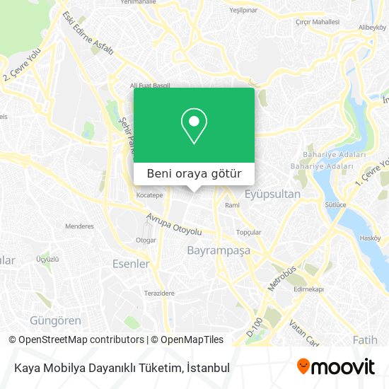 Kaya Mobilya Dayanıklı Tüketim harita