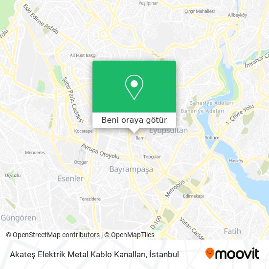 Akateş Elektrik Metal Kablo Kanalları harita