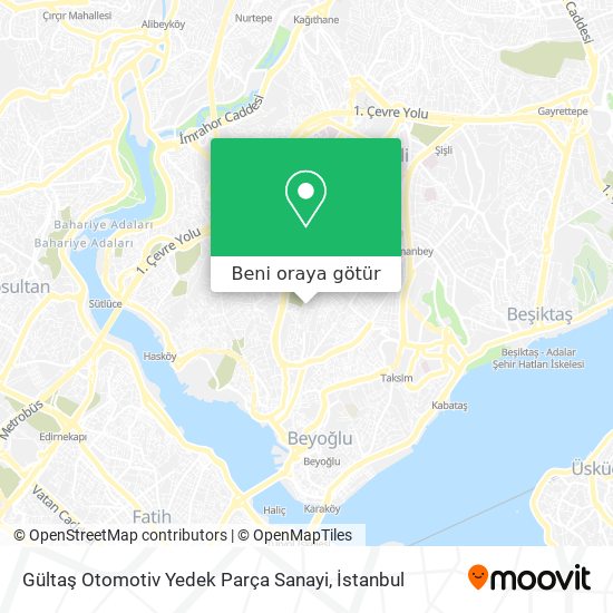 Gültaş Otomotiv Yedek Parça Sanayi harita