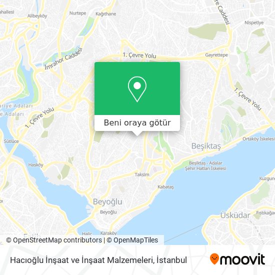 Hacıoğlu İnşaat ve İnşaat Malzemeleri harita