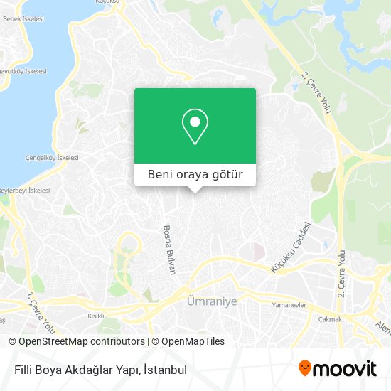 Filli Boya Akdağlar Yapı harita