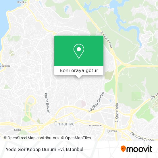 Yede Gör Kebap Dürüm Evi harita