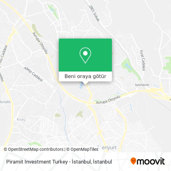 Piramit Investment Turkey - İstanbul harita
