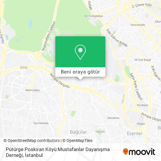 Pütürge Poskıran Köyü Mustafanlar Dayanışma Derneği harita