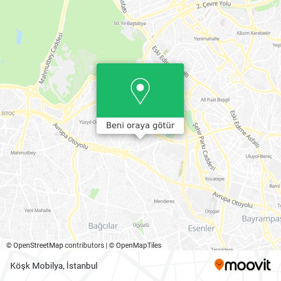 Köşk Mobilya harita