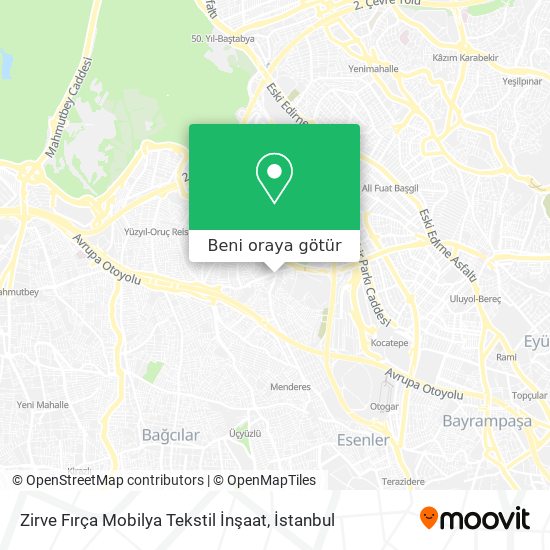 Zirve Fırça Mobilya Tekstil İnşaat harita